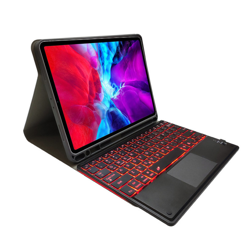 Suitable for new ipad pro11 with touchpad backlight bluetooth keyboard Air2 pen slot 10.2 protective cover
