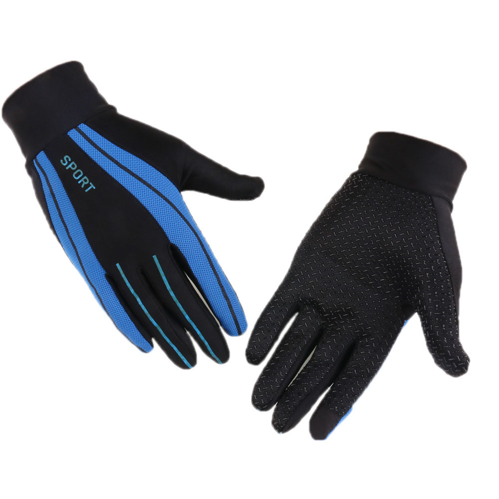 Nueva primavera y verano para hombres y mujeres guantes de equitación deportes al aire libre de alta elástica delgada transpirable malla pesca guantes de pantalla táctil