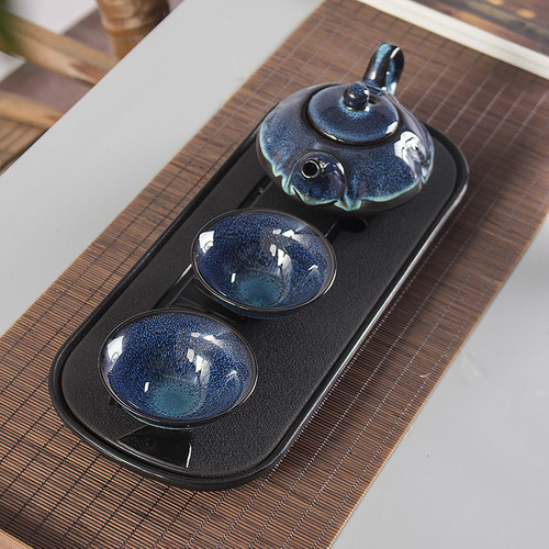 Tao Ci Ba Jian Zhan Kiln Transformation Tea Set Wholesale Company Gift Gift Box Ceramic Complete Gift Set