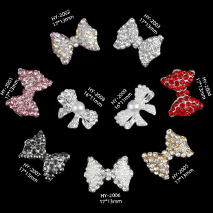 New Nail Art Accessories, Luxurious and Super Shiny, Full of Diamonds, Large Bow, Pearls, Japanese Style Bridal Nails, Diamond Accessories, Original Product, Sweet Style