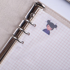 Loose-leaf book inner core A5A6 loose-leaf replacement core 6-hole storage bag grid grid day, month and week plan handbook