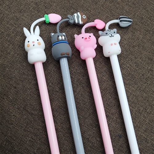 Creative animal tentacle gel pen, cute pet water pen, cartoon student small gift writing pen factory wholesale
