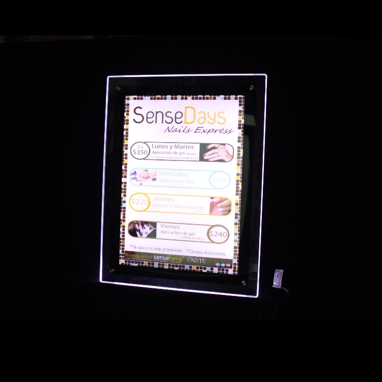 亚克力挂墙式广告牌 有机玻璃街头标识标牌 深圳亚克力工厂