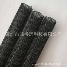 PET开口全胶丝自卷管阻燃耐磨汽车线束胶管包覆管白边尼龙自卷管