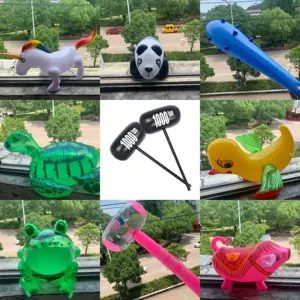 Надувная игрушка из ПВХ, мигающая милая лампа, мигающий свет, лягушка
