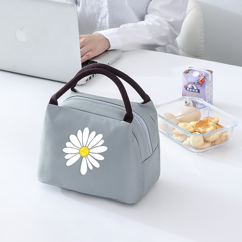 Transfronteriza Daisy estudiante caja de almuerzo bolsa de dibujos animados papel de aluminio bolsa de aislamiento bolsa de picnic niños almuerzo bolsa de hielo