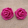 7cm simulation PE rose foam flower head fake flower wedding furnishing LED decorative flower cross -border foam rose