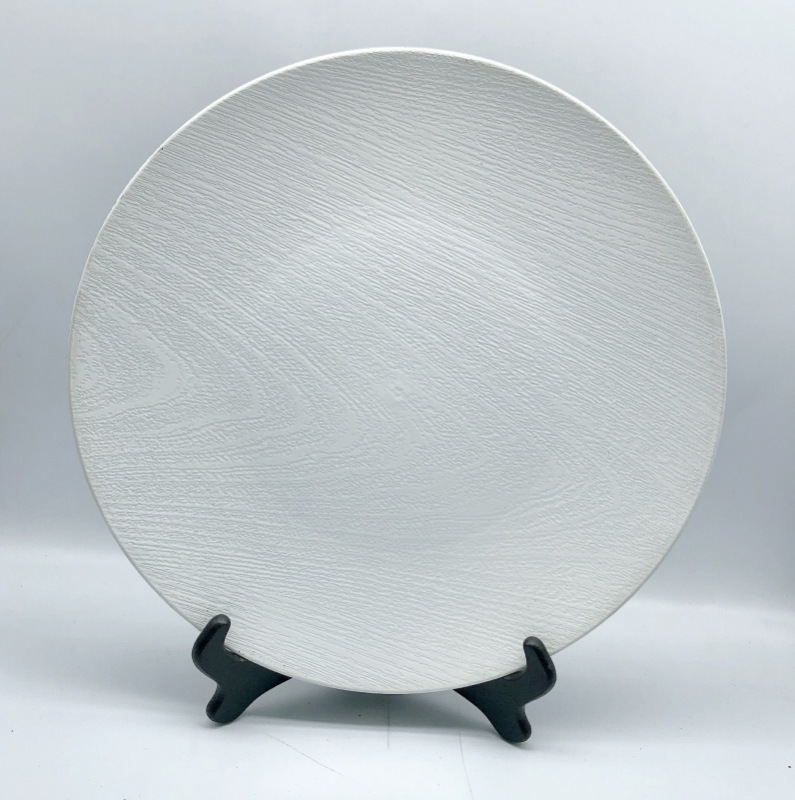 Foreign trade wedding hotel party disposable craft plate decorative plastic plate charger plate