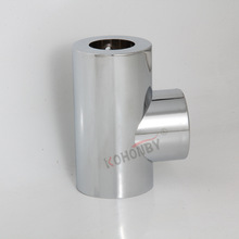 厂家直供 不锈钢三通主体电镀三通冷热厨房水龙头壳体