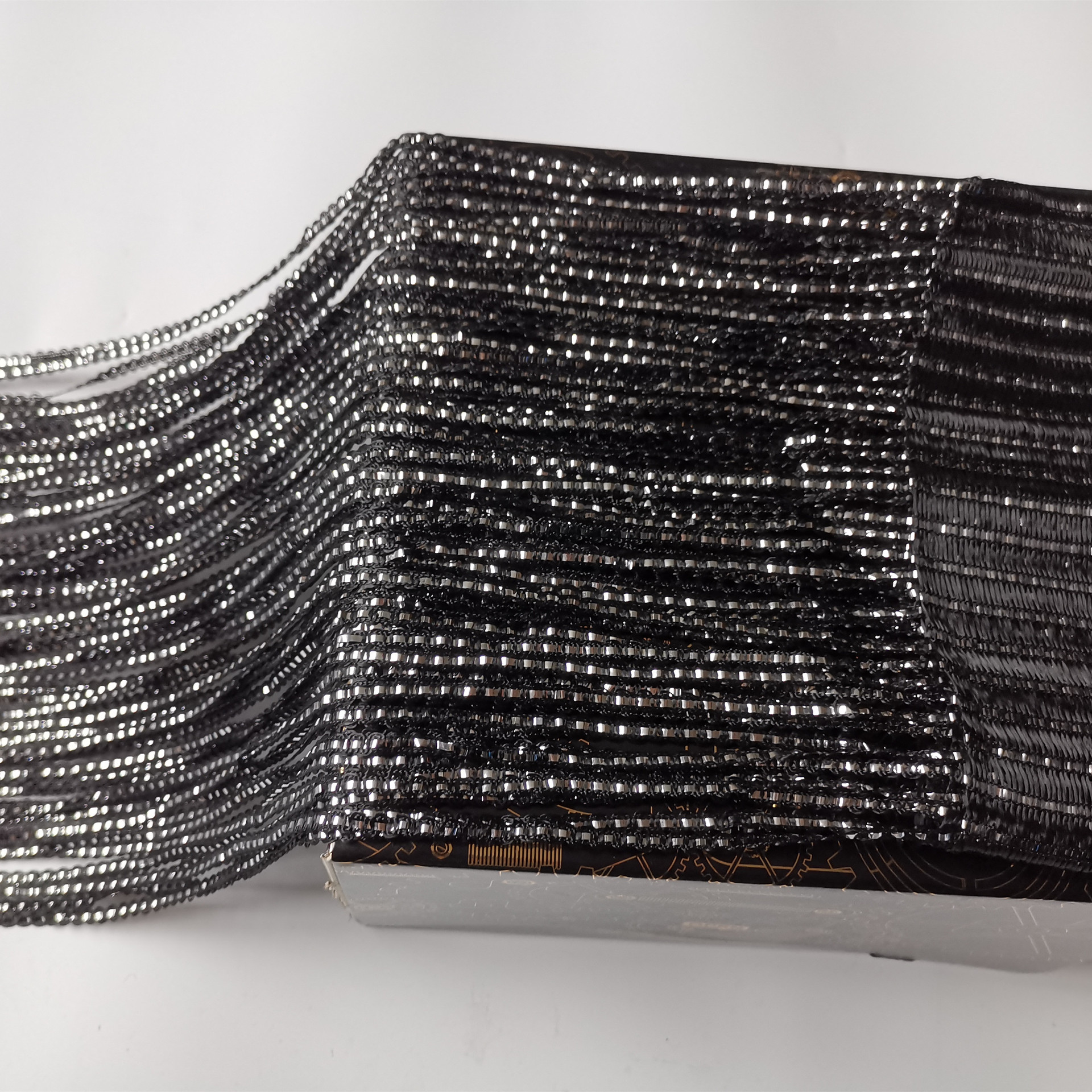 1*2 S line curtain wide silver partition porch curtain Taobao foreign trade AliExpress curtain