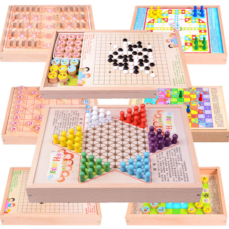 Damas de ajedrez voladoras niños multifuncionales uno en uno tablero de juego animal ajedrez estudiante ajedrez juguetes educativos