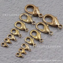 黄铜龙虾扣 纯铜小钩扣日式财布扣铜钩手链链接扣diy饰品五金配件