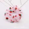 Hair accessory, strawberry, gauze cloth, hairgrip, Korean style, internet celebrity