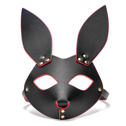Romantic Eye Mask Female Adult Character Role Play Bunny Girl Mask Cos Stage Party Nightclub Leather Mask