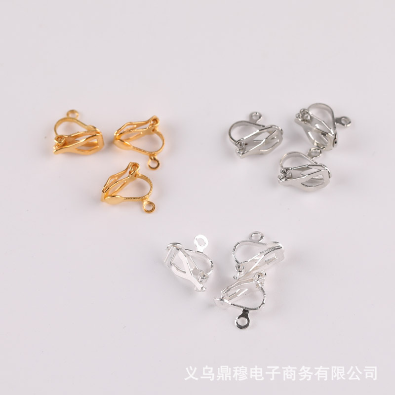 Jewelry accessories triangle clip ear clip handmade DIY earrings painless without piercing accessories
