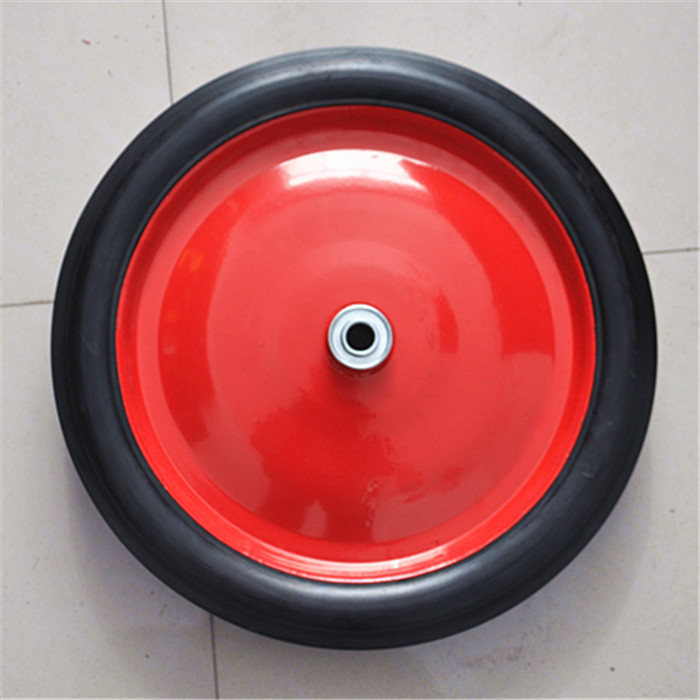 厂家直供12X1.75橡胶空心实心手推车割草机载重型一体轮 空压机轮