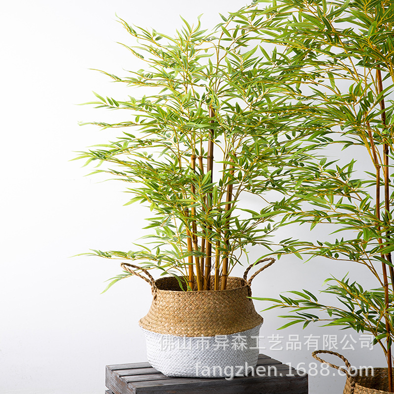 仿真竹子批發 黃金盆竹室內裝飾盆栽 仿真植物園林景觀造景素材