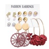 Acrylic earrings from pearl, set, European style