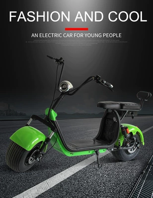 Elektrikli motosikletlər – Electric Harley Motorcycle Citycoco - x10-removable-lithium-battery-185-inch