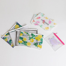 pvc无齿拉链袋化妆袋文具票据文件袋印刷eva拉链塑料袋子加印logo