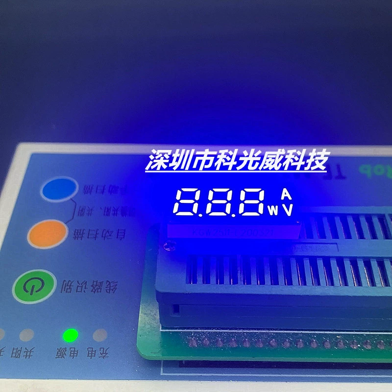 Зарядное устройство с LED-цифровой трубкой синего света, однорядный верхний дисплей индикатора зарядного пауэрбанка, цифровой экран