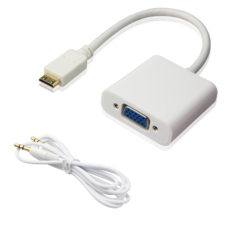 HDMI a VGA mini cable adaptador HDMI micro HDMI cable adaptador HD a VGA monitor