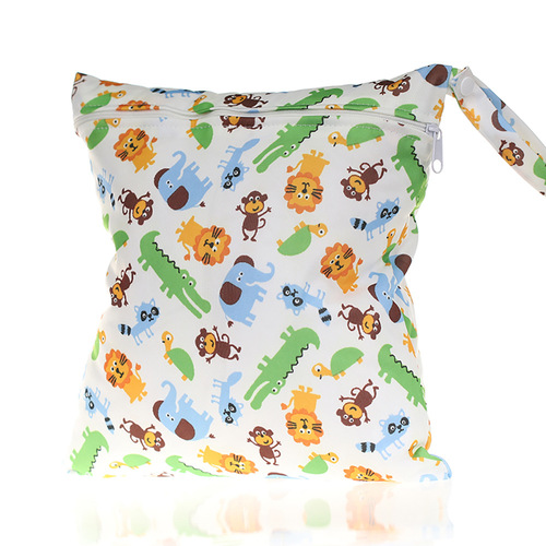 16 printed styles baby print single-zip diaper bag for mom's bag economy small wholesale