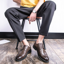 皮鞋男商务正装英伦布洛克潮鞋西装鞋子尖头休闲结婚新郎鞋PX62-K