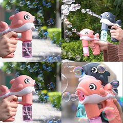 The same Angel Electric Bubble Gun Automatic Child Bubble Liquid Street Stall Supply Trendy Fan Bubble Machine