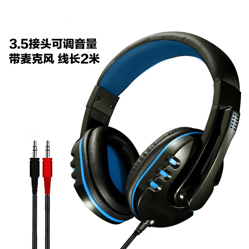 722 computer headset telephone headset electric competition chicken with wheat call universal double hole Internet cafe headset factory store