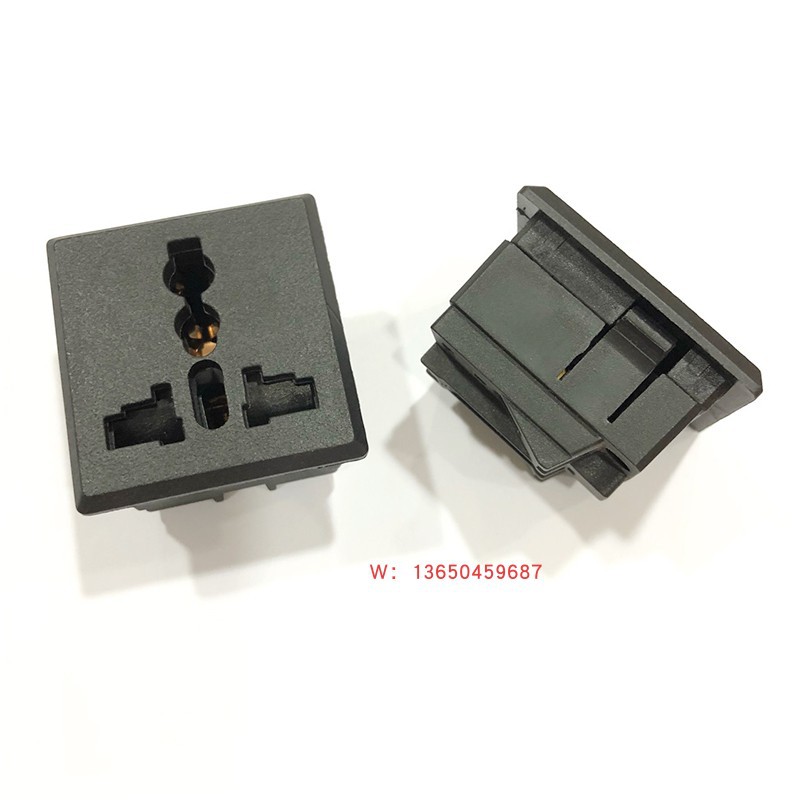 多功能卡式电源插座 机柜逆变器变压器电源插座 机箱卡式插座13A