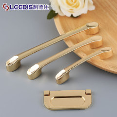 Factory direct sales golden handle Nordic wardrobe drawer cabinet modern simple solid cabinet door handle furniture handle