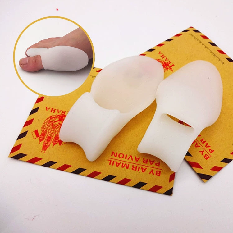 Заводской Прямой силиконовый вальгусный разделитель пальцев ног корректор перекрытия пальцев ног