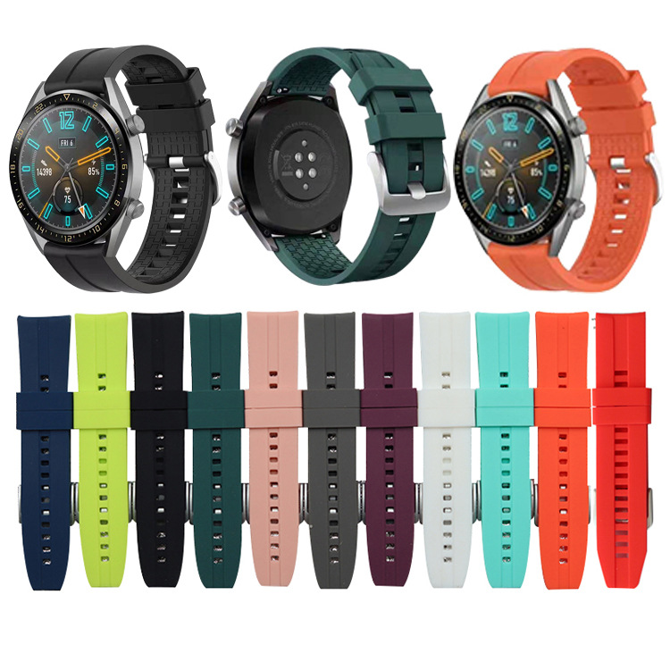 Suitable for Huawei Gt/Gt2Gt3 Watch with Silicone Strap 22mm Universal Manufacturer Spot Business Style