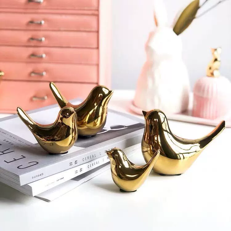 Скандинавский стиль ins Golden Bird керамические украшения гостиная креативная мебель офисное украшение для дома