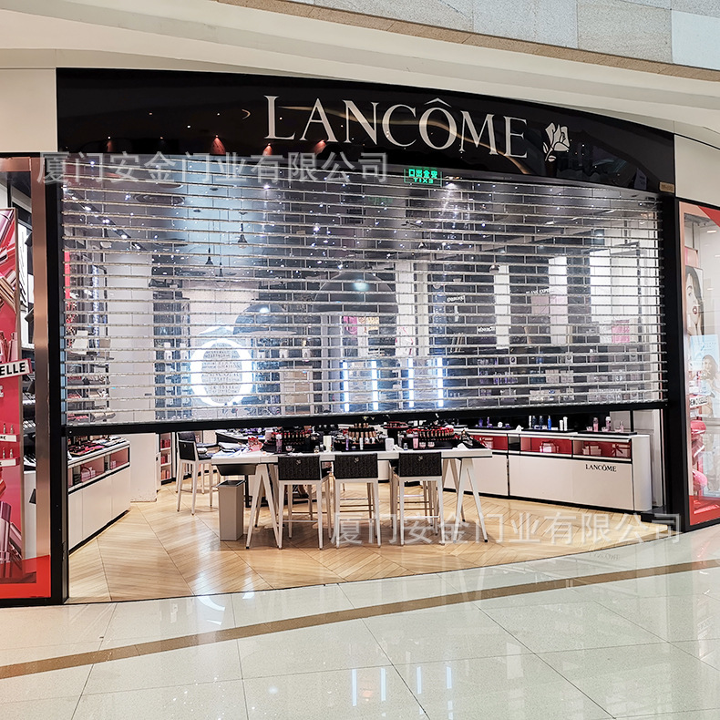 Install Anti-Theft Electric Remote Control Crystal Strip Door Pvc Shop Roller Shutter Door Upgrade Roller Shutter Door