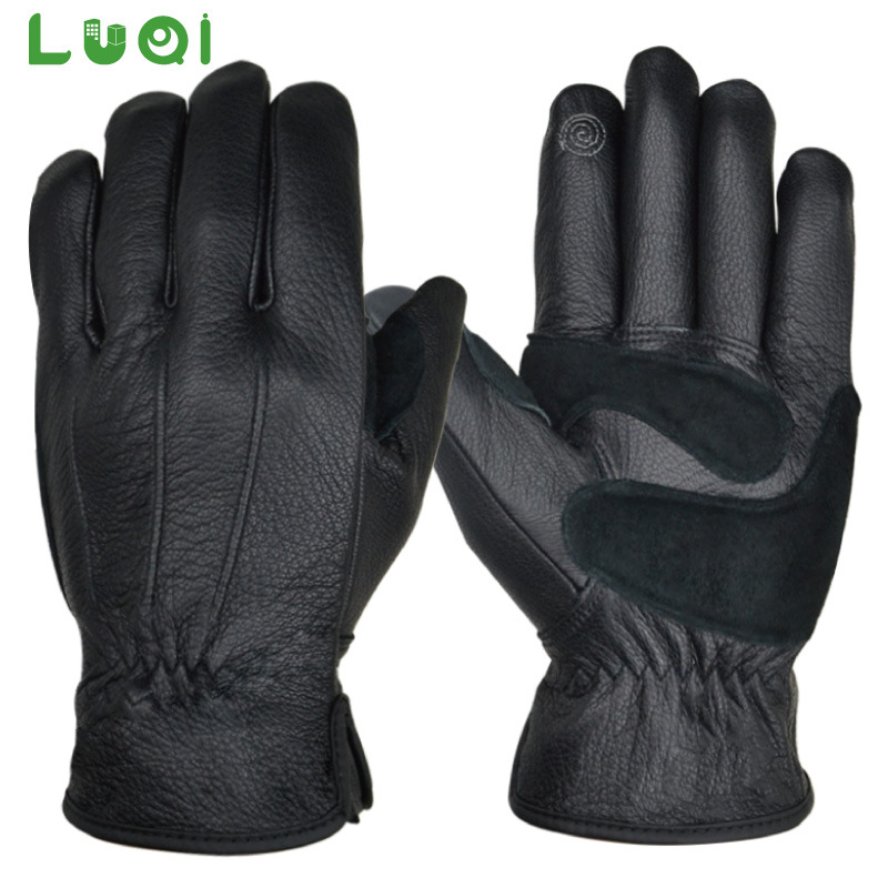 Deerskin touch screen motorcycle electric bike genuine leather…
