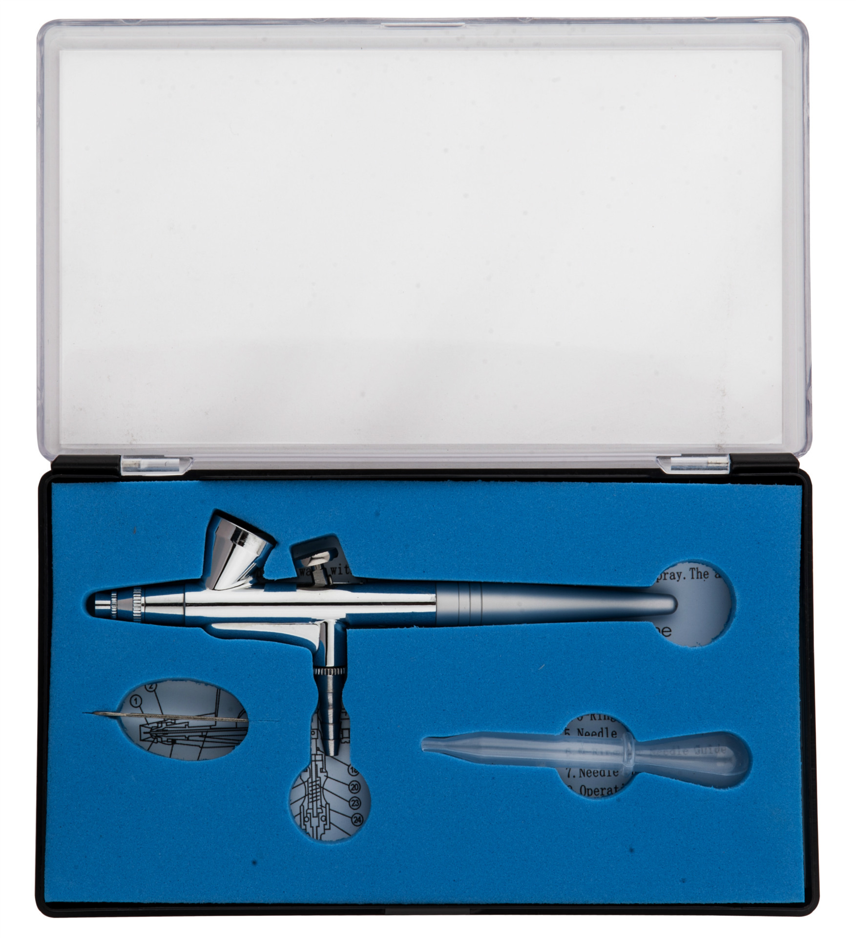 厂家直销供应0.5mm口径2CC上壶单动美容喷笔  TD-136