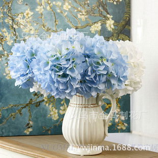 Simulation flower big hydrangea big flower head wedding scene photography distribution materials manufacturer sales simulation flower hydrangea