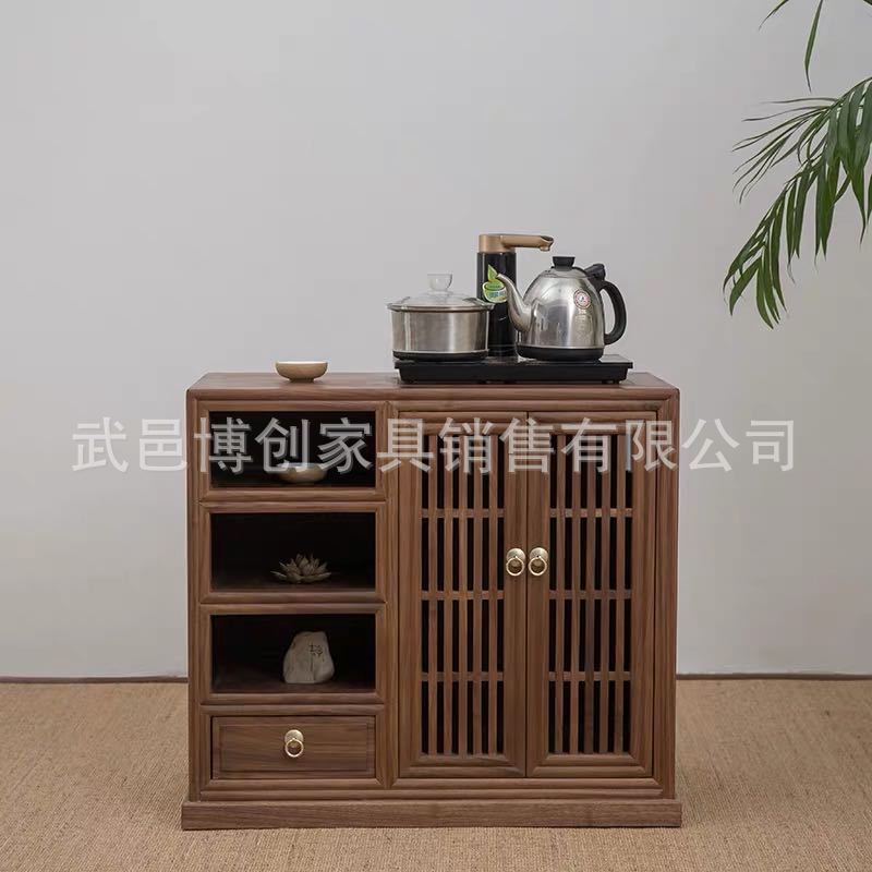 Northern Old Elm Tea Cabinet Sideboard Living Room Tea Table Tea Cabinet Tea Side Cabinet Solid Wood Storage Cabinet Kitchen Cabinet