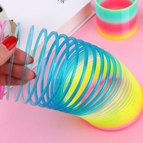 Creative children's toys rainbow circle large, medium and small sizes transparent baby educational rings nested rings in various shapes