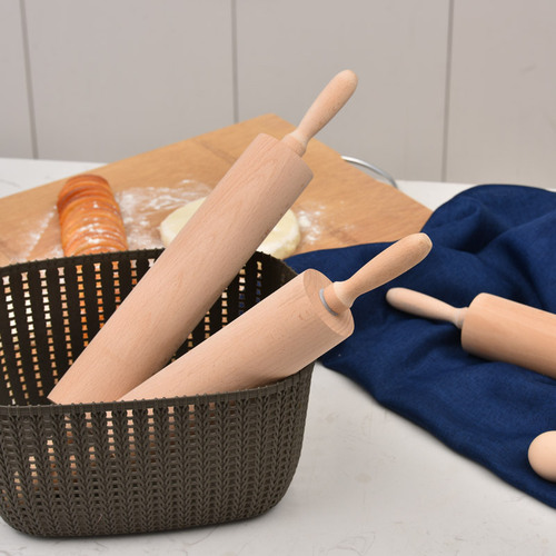 One Wood One Craftsman Wooden Rolling Pin Unpainted Unwaxed Beech Wood Rolling Pin Dumpling Skin Pressing Pin Baking Tool