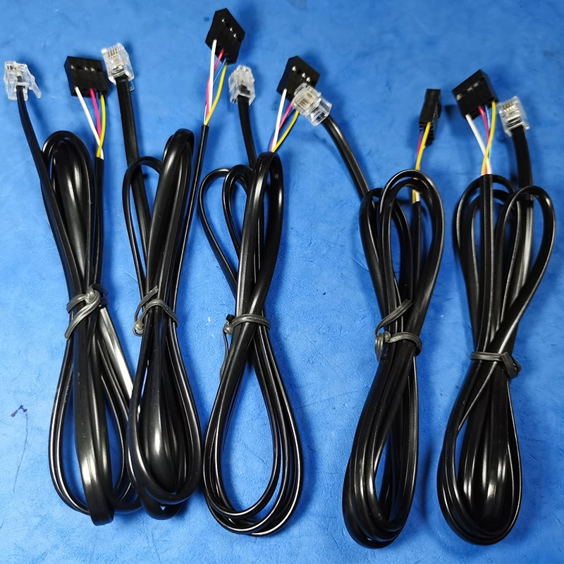 Прямая Заводская головка DuPont 2,54 головка 4P4C Crystal Head 1,1 метра телефонная линия четырехжильный телефонный кабель