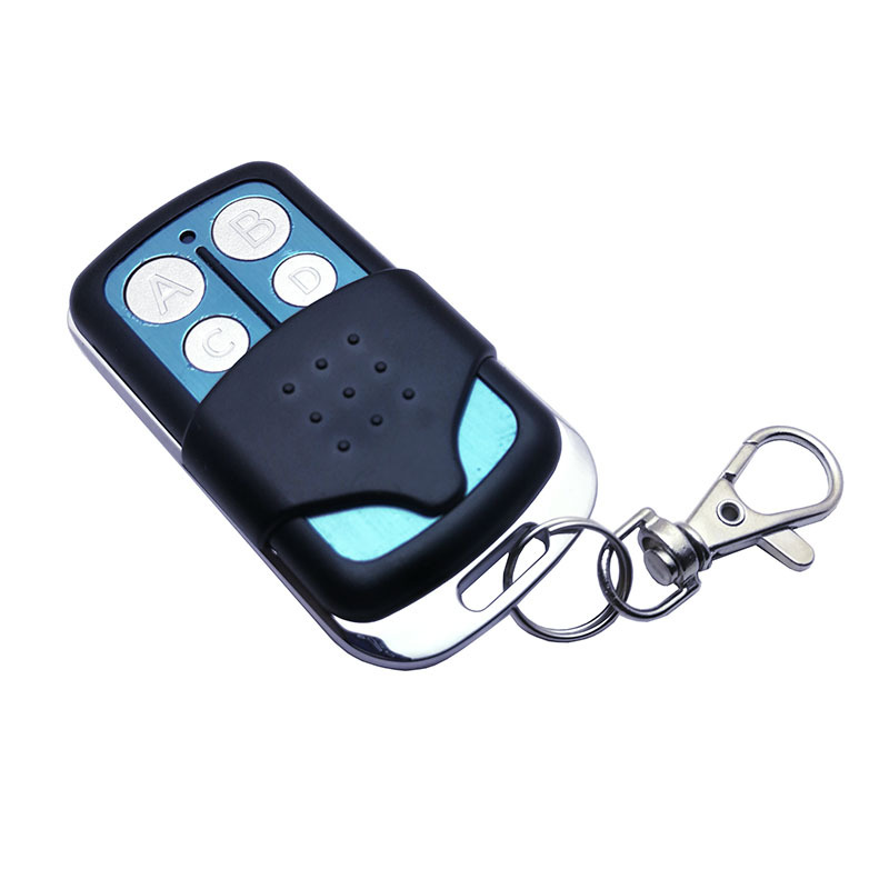 433金属4键1527学习码遥控器 ABCD四键车库门自动门 汽车防盗遥控