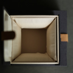 Lid-Open Fabric Embroidered Tea Set Box Packaging Box High-End Tea Cup Tea Pot Gift Box Gifting Box Wholesale