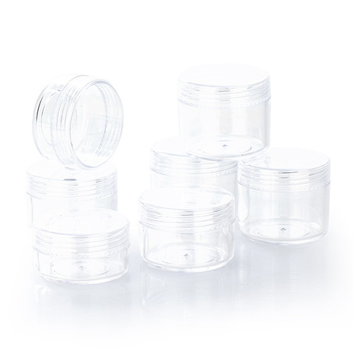 10/15/20g PS Cream Jar, Powder Compartment, Cosmetic Packaging Bottle, Travel Divided Bottle