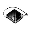 Portable square mirror charging treasure 20000mAh fast charge large capacity digital product mobile power supply