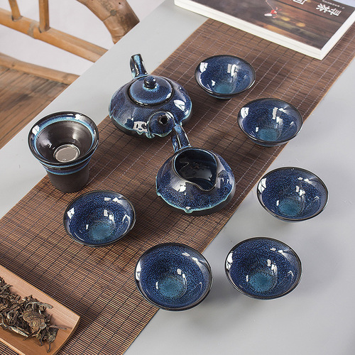 Tao Ci Ba Jian Zhan Kiln Transformation Tea Set Wholesale Company Gift Gift Box Ceramic Complete Gift Set