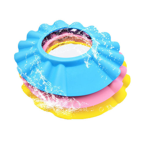 Children's shampoo cap, baby adjustable size bath cap, infant shampoo waterproof shower cap with ear protection