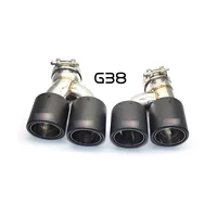 Подходит для BMW новой 5 серии G30G38 520525 530 модифицированной выхлопной трубы, двусторонней четырехвыходной хвостовой горловины из углеродного волокна